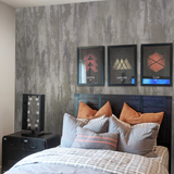 Modern Wallpaper- Vintage Metal (Rustic Brown) (2' x 8' / 32 sqft) - Urban Décor