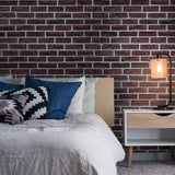Faux Stone Panel- Light-Weight, Durable and Waterproof(45.6 sqft) 8pc/box【Vintage Red brick】 - Urban Décor