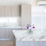 Modern Wallpaper - White Marble (2' x 8' / 2 pcs, 32 sqft) - Urban Décor