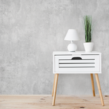 Modern Wallpaper - Light Grey Cement 1.47' x 8' (2 pcs, 23.6 sqft)