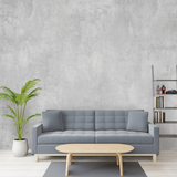 Modern Wallpaper - Light Grey Cement 1.47' x 8' (2 pcs, 23.6 sqft)