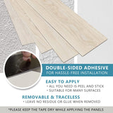 Vinyl Wall Panels - Vintage Wood Pattern(Light oak) Easy Peel and Stick self Adhesive Tiles for Kitchen Island Bedroom Doorways Backsplash Planks
