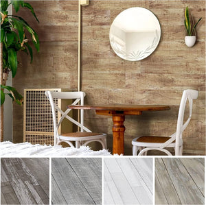 Vinyl Wall Panels - Vintage Wood Pattern(Sample) Easy Peel and Stick self Adhesive Tiles for Kitchen Island Bedroom Doorways Backsplash Planks