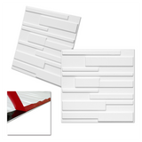 Wall Puzzle - 3D Decorative Panels with Double-Sided Tape - Urban Brick (12pcs, 32sqft) - Urban Décor