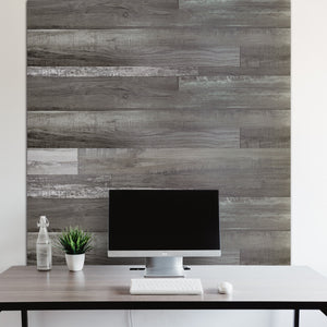 Vinyl Wall Panels - Vintage Wood Pattern With Removable Reusable Traceless Double-sided Tape - Urban Décor